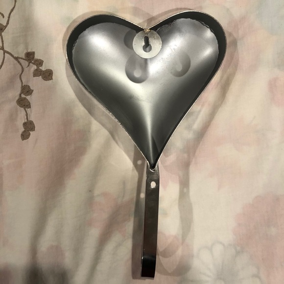 Set of 4 Large Metal Stainless Steel Heart Hooks - Picture 4 of 8